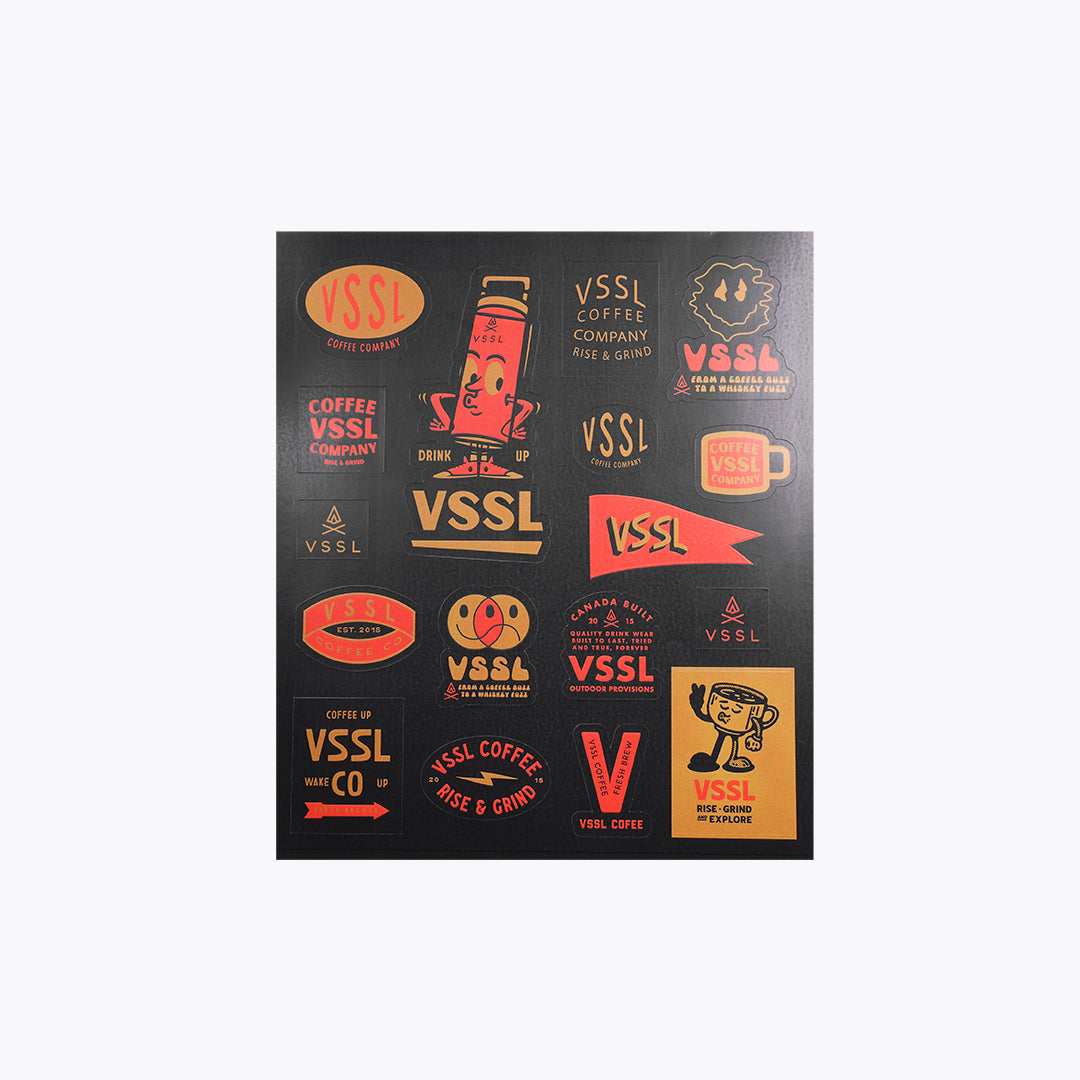 VSSL Coffee Co. Sticker Sheet